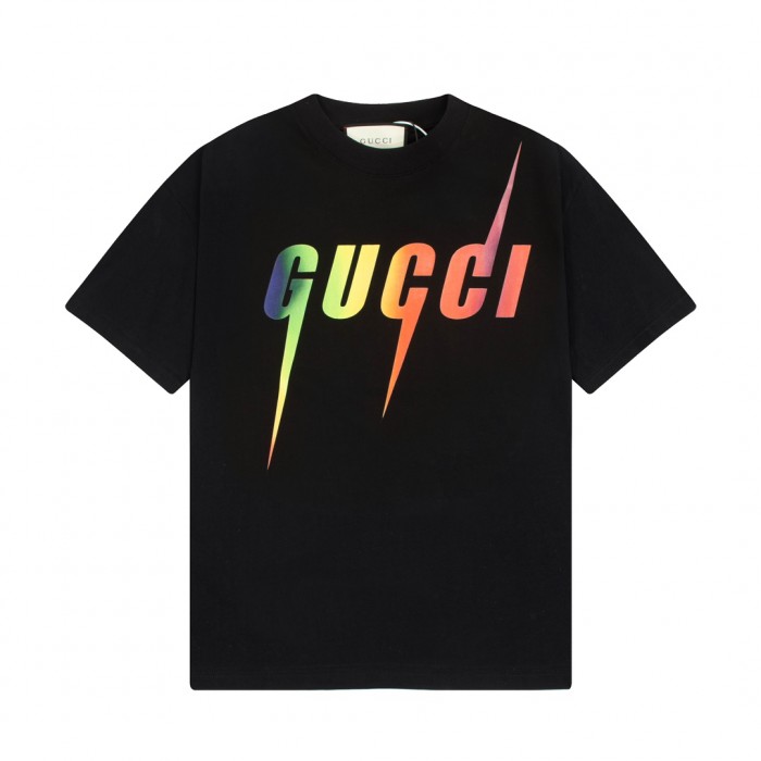 GUCCI Fashion Casual Summer Short sleeve T-shirt-Black-7908716