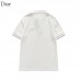 Dior Fashion Casual Summer Short sleeve T-shirt-White-2875703