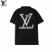 Louis Vuitton LV Fashion Casual Summer Short sleeve T-shirt-Black-9876214