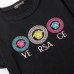 VERSACE Fashion Summer Short sleeve T-shirt-Black-303590