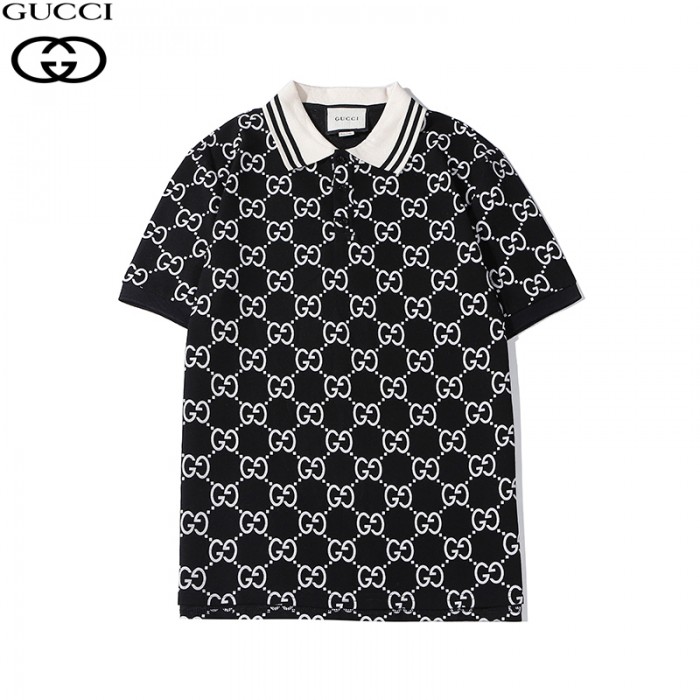 Gucci Fashion Casual Summer Short sleeve T-shirt-Black-5495844