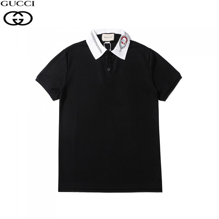 Gucci Fashion Casual Summer Short sleeve T-shirt-Black-3557601