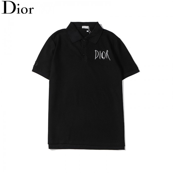 Dior Fashion Casual Summer Short sleeve T-shirt-Black-6772052