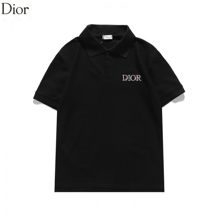 Dior Fashion Casual Summer Short sleeve T-shirt-Black-453517