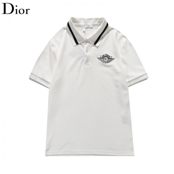 Dior Fashion Casual Summer Short sleeve T-shirt-White-2472621