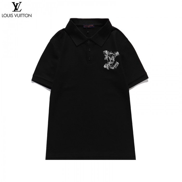 Louis Vuitton LV Fashion Casual Summer Short sleeve T-shirt-Black-7936904