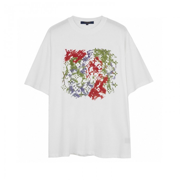 LV Louis Vuitton Fashion Summer Short sleeve T-shirt-White-8335660