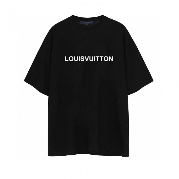 LV Louis Vuitton Fashion Summer Short sleeve T-shirt-Black-1489769