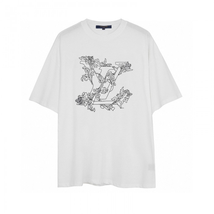 LV Louis Vuitton Fashion Summer Short sleeve T-shirt-White-1015675