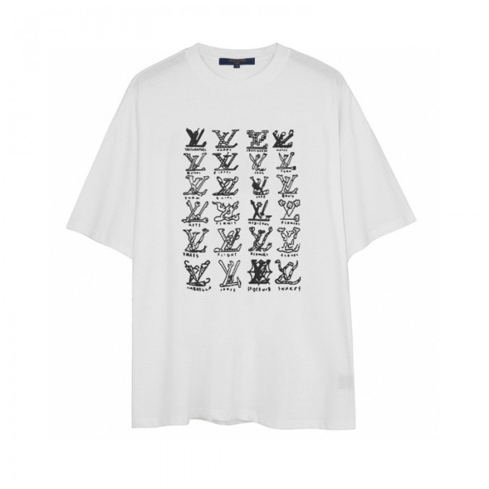 LV Louis Vuitton Fashion Summer Short sleeve T-shirt-White-8102192