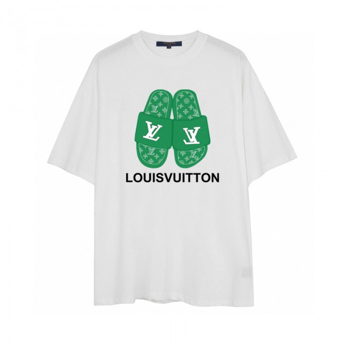 LV Louis Vuitton Fashion Summer Short sleeve T-shirt-White-320835