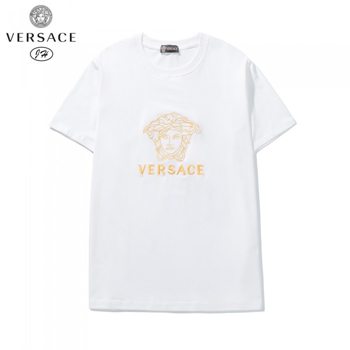 VERSACE Fashion Summer Short sleeve T-shirt-White-5137655