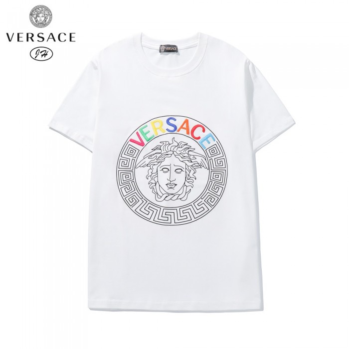 VERSACE Fashion Summer Short sleeve T-shirt-White-6375614