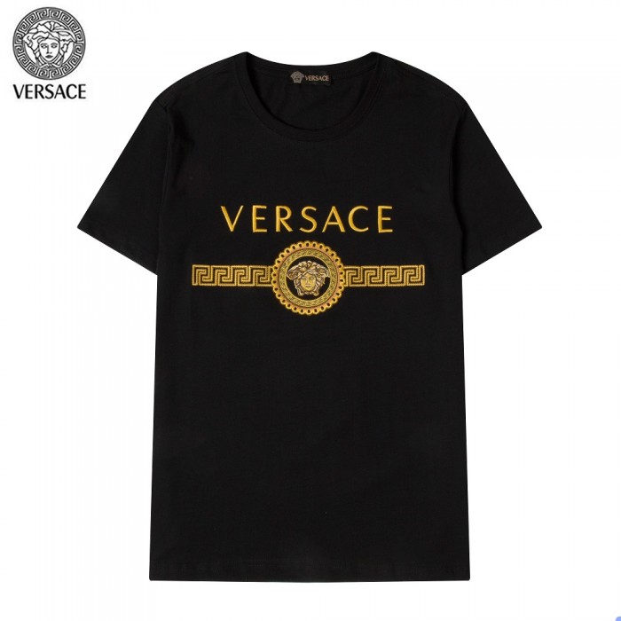 VERSACE Fashion Summer Short sleeve T-shirt-Black-4981849