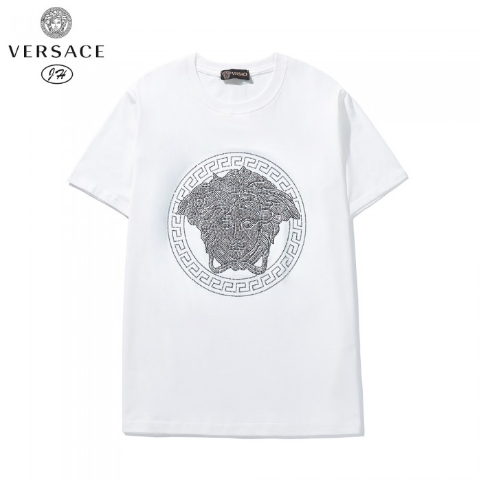 VERSACE Fashion Casual Summer Short sleeve T-shirt-White-4057292