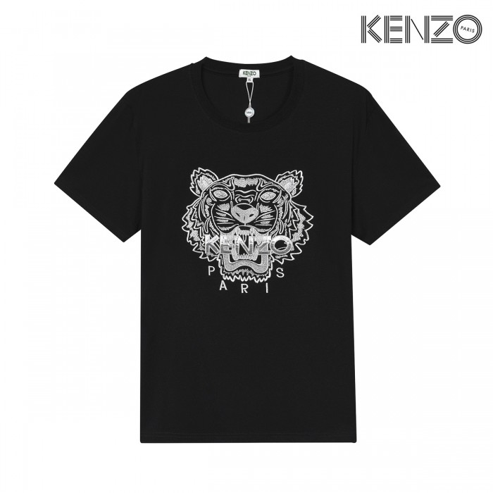 KENZO Fashion Casual Summer Short sleeve T-shirt-Black-6501710