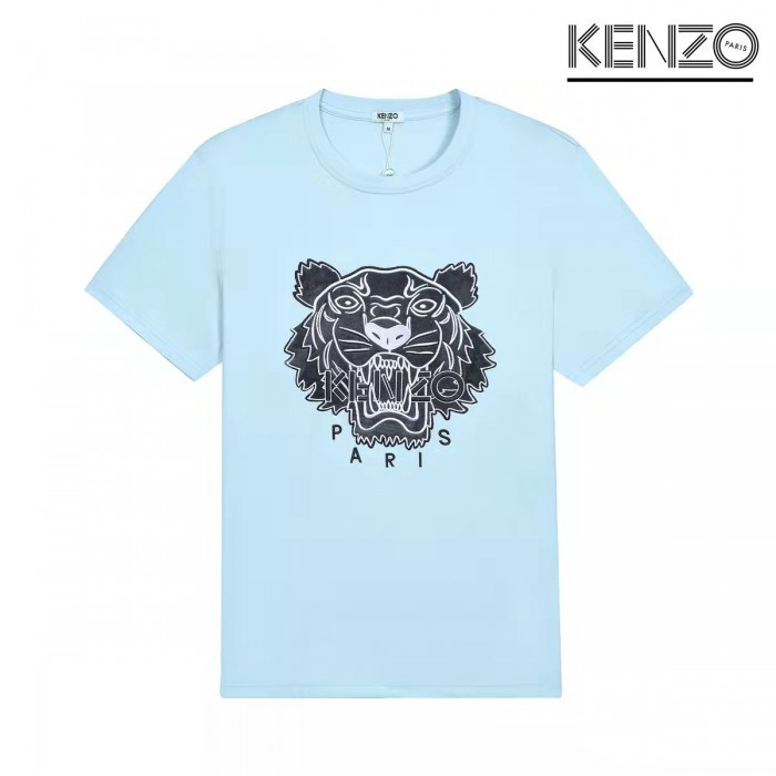 KENZO Fashion Casual Summer Short sleeve T-shirt-Blue-3146289