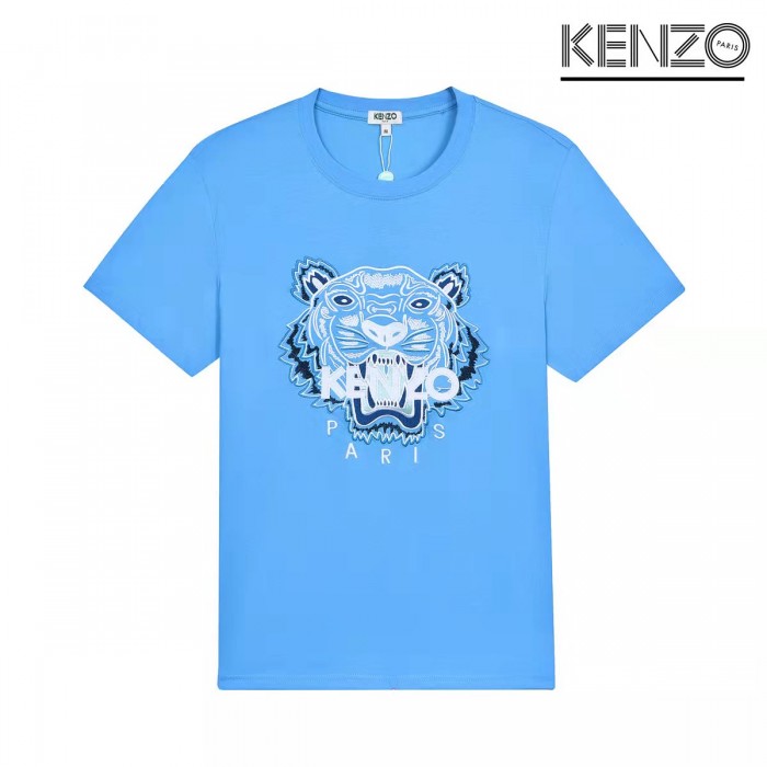 KENZO Fashion Casual Summer Short sleeve T-shirt-Blue-9493909