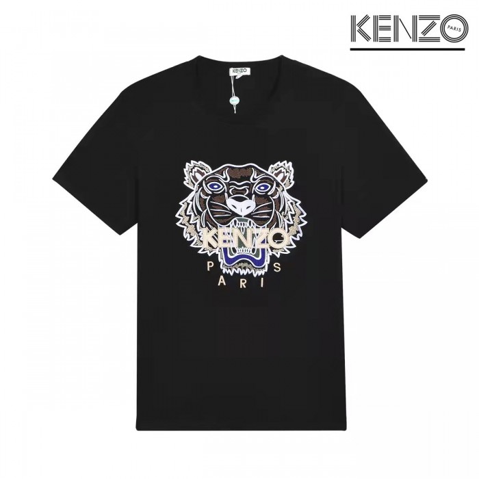 KENZO Fashion Casual Summer Short sleeve T-shirt-Black-9301689