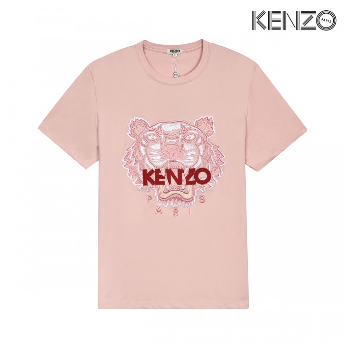 KENZO Fashion Casual Summer Short sleeve T-shirt-Pink-9642252