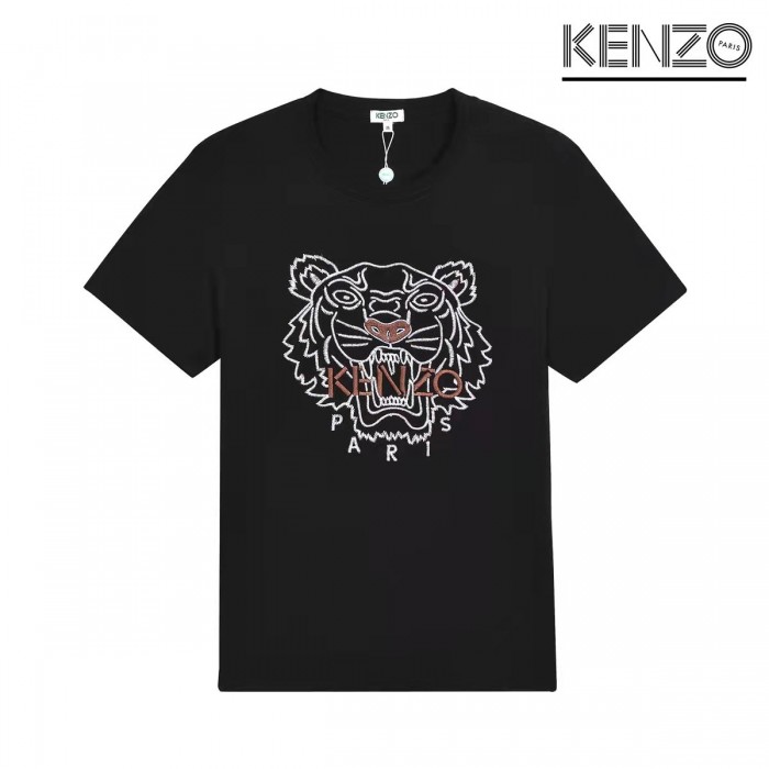 KENZO Fashion Casual Summer Short sleeve T-shirt-Black-9922955