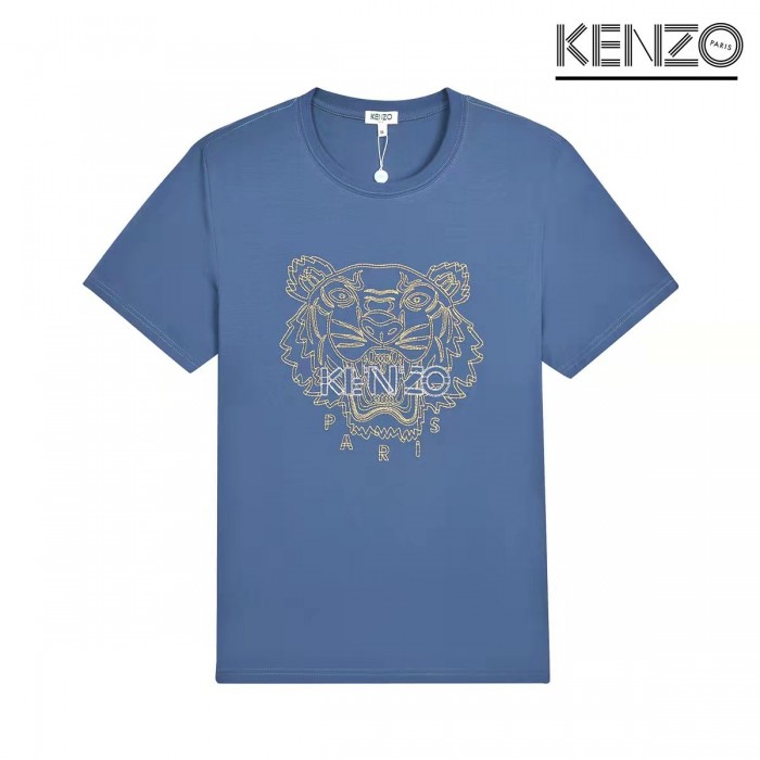 KENZO Fashion Casual Summer Short sleeve T-shirt-Navy Blue-5463832