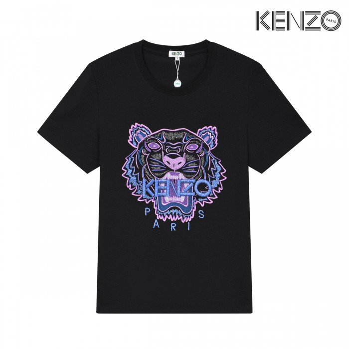 KENZO Fashion Casual Summer Short sleeve T-shirt-Black-1058384