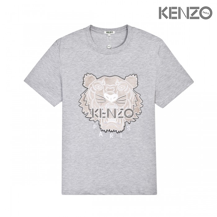 KENZO Fashion Casual Summer Short sleeve T-shirt-Gray-2233878