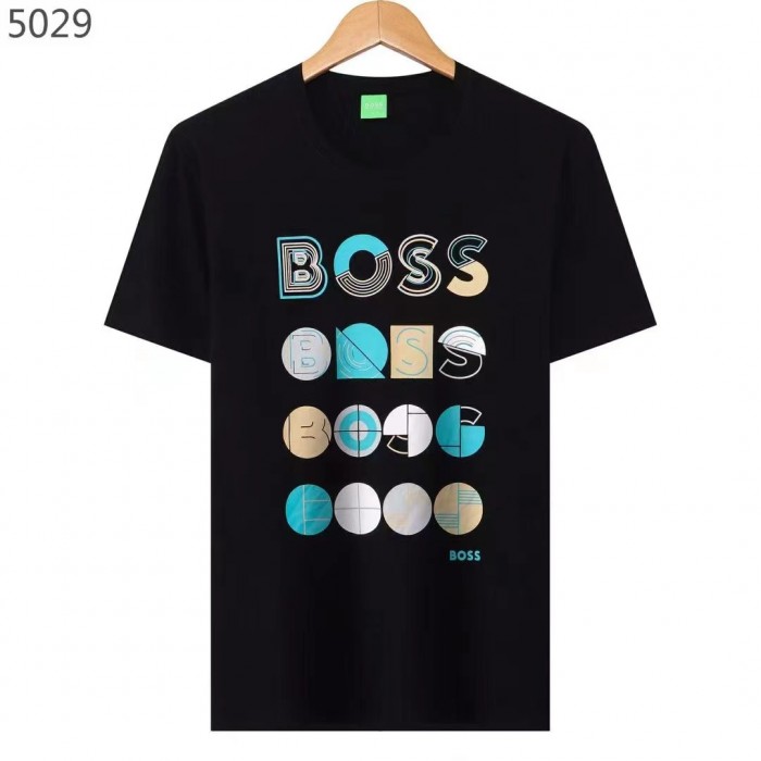 Boss Fashion Casual Summer Short sleeve T-shirt-Black-6148497