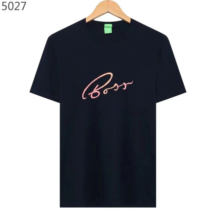 Boss Fashion Casual Summer Short sleeve T-shirt-Black-4158165