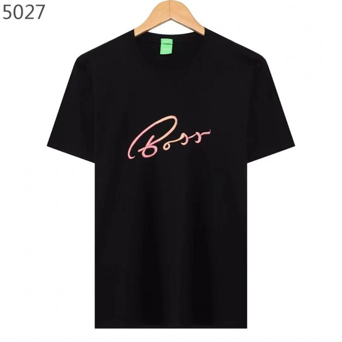 Boss Fashion Casual Summer Short sleeve T-shirt-Black-7344079