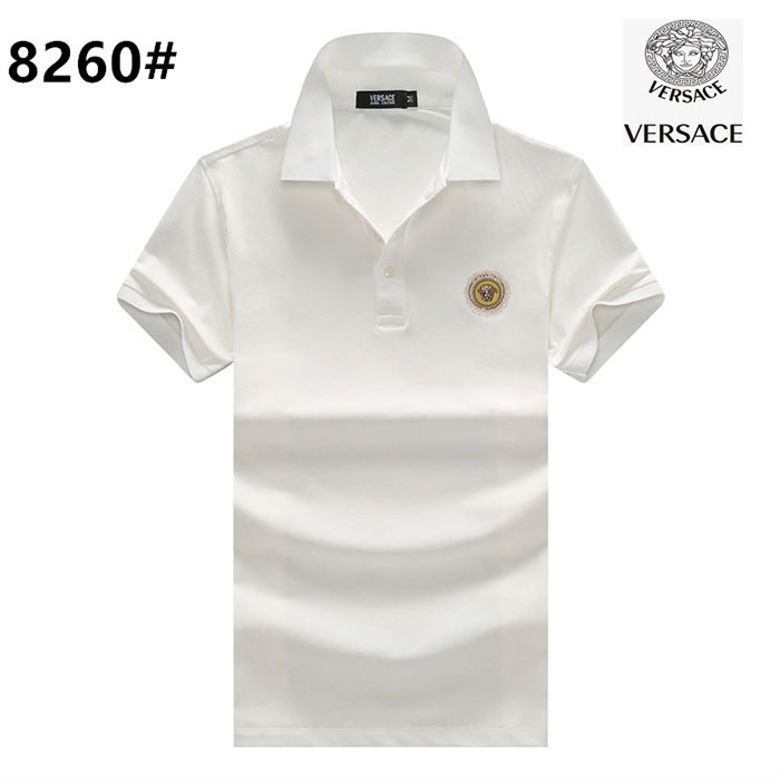 VERSACE Fashion Casual Summer Short sleeve T-shirt-White-869115