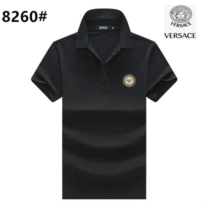 VERSACE Fashion Casual Summer Short sleeve T-shirt-Black-9672145