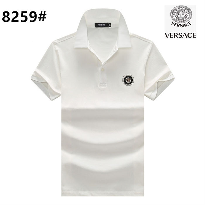 VERSACE Fashion Casual Summer Short sleeve T-shirt-White-1635497