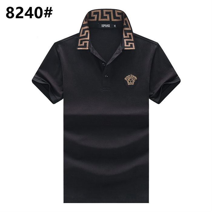 VERSACE Fashion Casual Summer Short sleeve T-shirt-Black-3526953