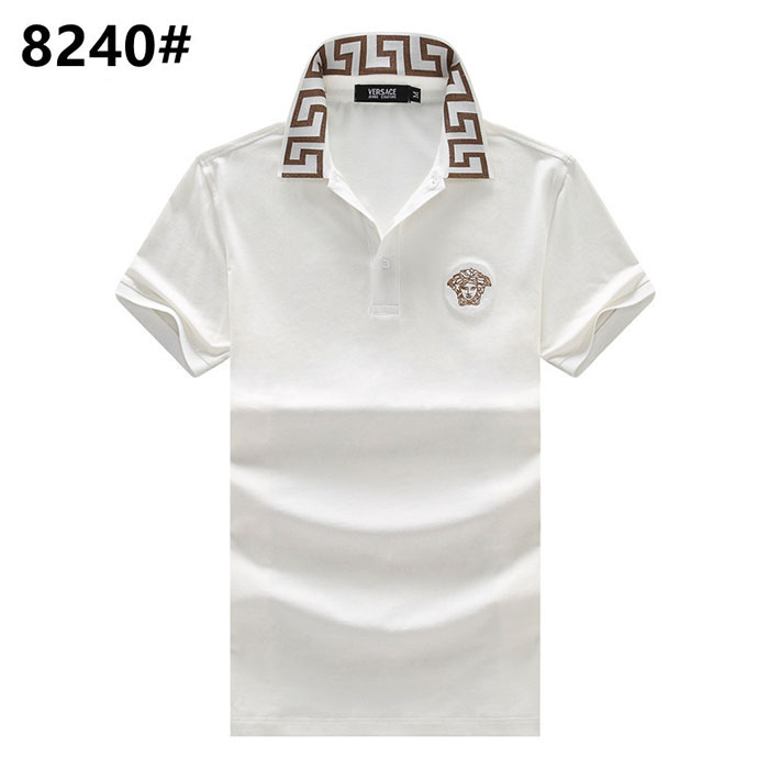 VERSACE Fashion Casual Summer Short sleeve T-shirt-White-1374517