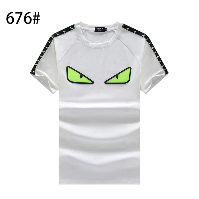 FENDI Fashion Casual Summer Short sleeve T-shirt-White-1460240