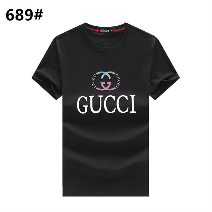 GUCCI Fashion Casual Summer Short sleeve T-shirt-Black-5570027