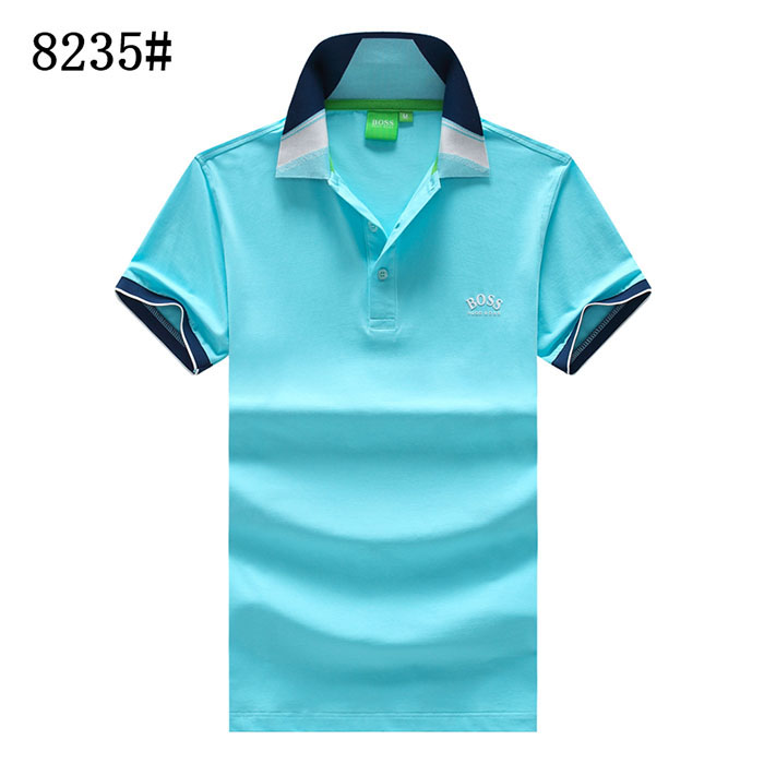 BOSS Fashion Casual Summer Short sleeve T-shirt-Blue-2374145