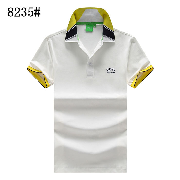 BOSS Fashion Casual Summer Short sleeve T-shirt-White-7526116