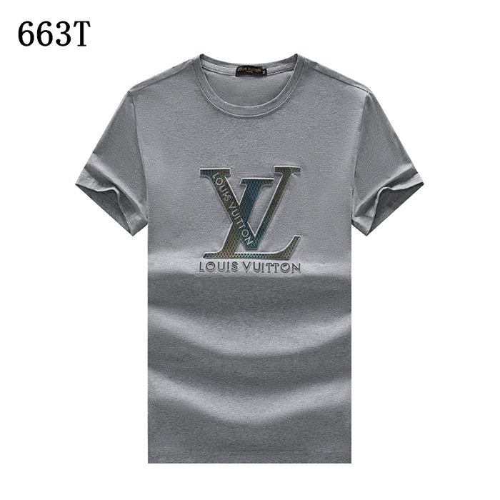 Louis Vuitton LV Fashion Casual Summer Short sleeve T-shirt-Gray-708780