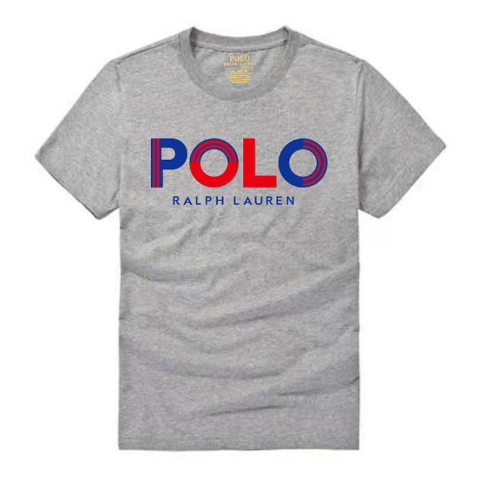 POLO Fashion Casual Summer Short sleeve T-shirt-Gray-7354362