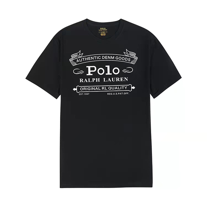 POLO Fashion Casual Summer Short sleeve T-shirt-Black-7826652