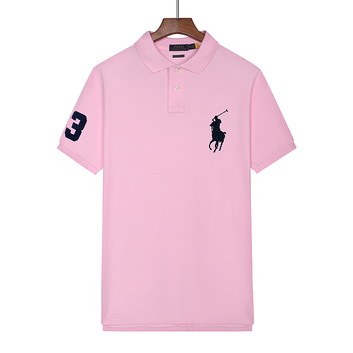 POLO Fashion Casual Summer Short sleeve T-shirt-Pink-6200054