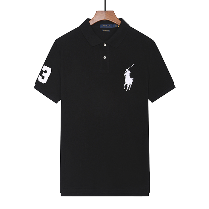 POLO Fashion Casual Summer Short sleeve T-shirt-Black-6711436