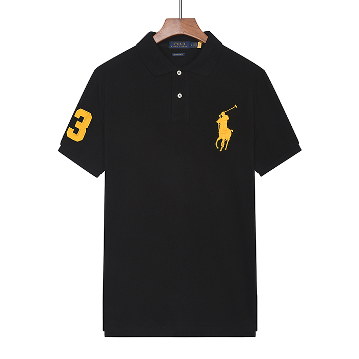 POLO Fashion Casual Summer Short sleeve T-shirt-Black-5452902