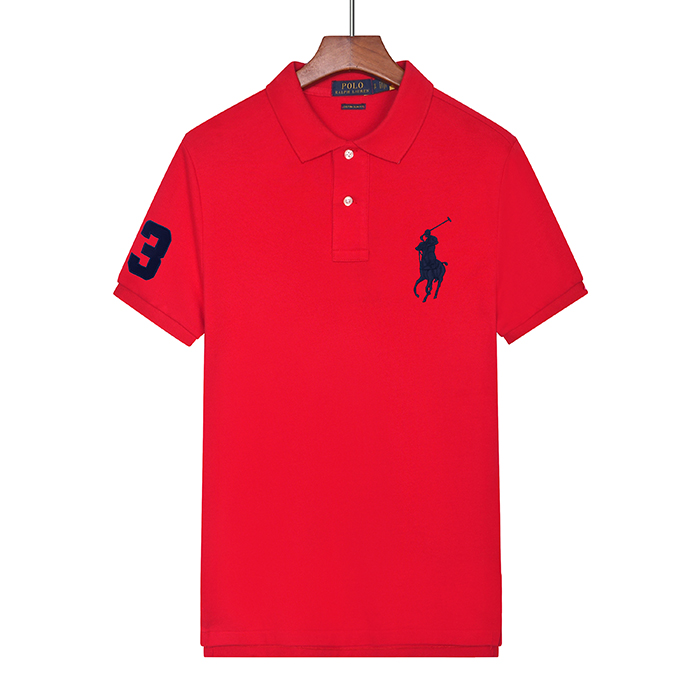 POLO Fashion Casual Summer Short sleeve T-shirt-Red-4168362