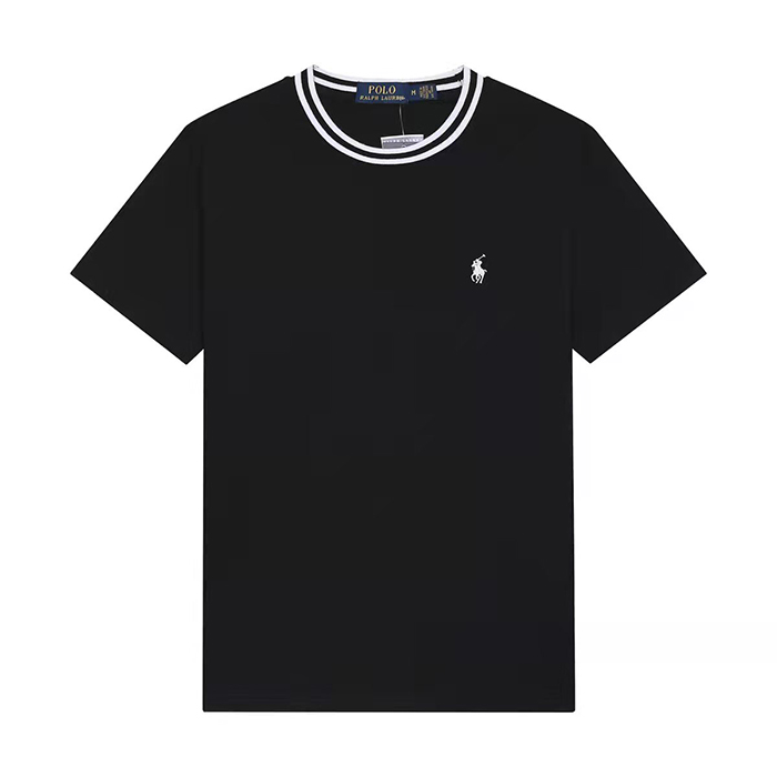 POLO Fashion Casual Summer Short sleeve T-shirt-Black-742396