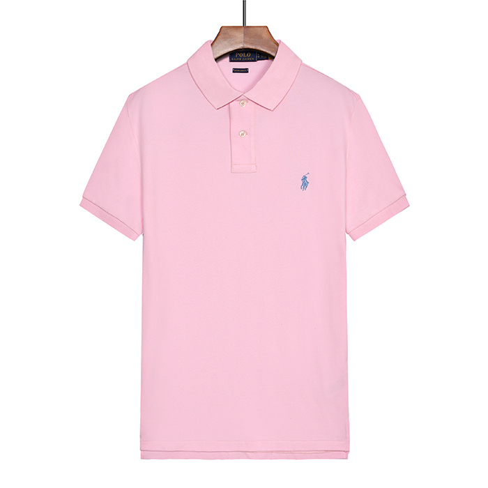 POLO Fashion Casual Summer Short sleeve T-shirt-Pink-2354839