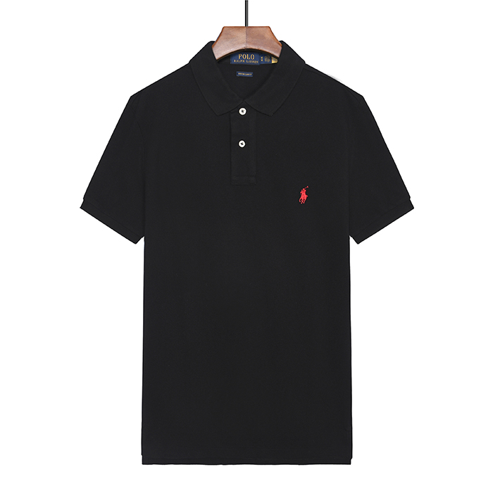 POLO Fashion Casual Summer Short sleeve T-shirt-Black-8567731